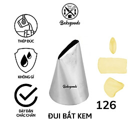 Mua Đui bắt kem 126  Đuôi bắt kem cánh hoa hồng thẳng trang trí bánh bằng thép không gỉ đúc liền khối dày dặn  cứng cáp