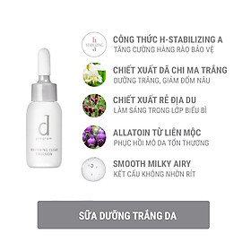 Sữa dưỡng trắng da d program Whitening Clear Emulsion 11ml