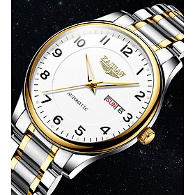 Đồng hồ nam chính hãng Kassaw K802-1 hàng mới 100% ,kính sapphire chống nước,chống xước,máy cơ (Automatic),dây kim loại thép không gỉ 316L ,kiểu dáng đơn giản ,size mặt nhỏ 38mm