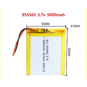 Mua Pin Sạc Lithium Polymer 3.7V 5000mah 955565 Cho tai nghe loa Mp3 MP4 MP5 GPS PSP Bluetooth hàng mới