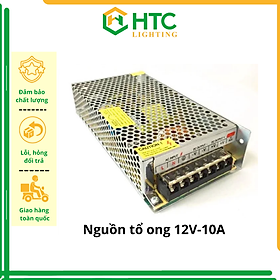 Nguồn Tổ Ong 12V - 10A dùng cho Led dây dán, Led trang trí