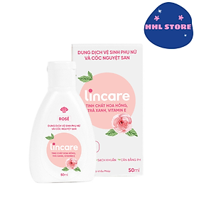 Dung dịch vệ sinh phụ nữ và cốc nguyệt san Lincare Rose (50ml)