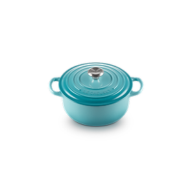 Nồi gang Le Creuset Bräter rund Evo 24cm Caribe Blue Hàng Chính Hãng