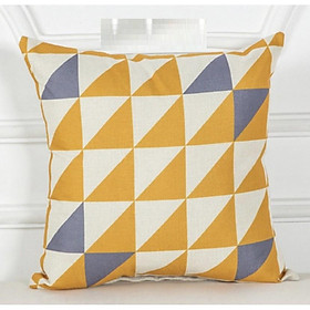 Mua VỎ Gối tựa lưng  gối sofa  gối trang trí SỌC TRẮNG VÀNG VẢI BỐ DÀY DẶN SBK086