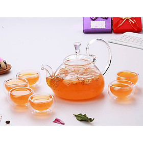 Mua Bộ ấm chén pha trà thủy tinh chịu nhiệt cao cấp Zeno SET03
