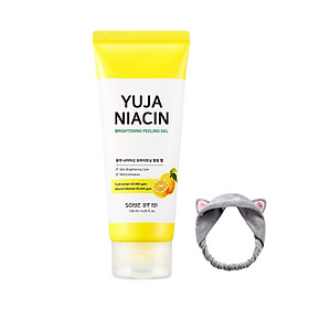 Gel Tẩy Da Chết Dịu Nhẹ Làm Sáng Da SOME BY MI Yuja Niacin Brightening Peeling Gel 120ml + Tặng Kèm 1 Băng Đô Tai Mèo (MÀu Ngẫu Nhiên)