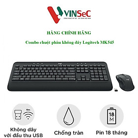 Bộ Bàn Phím Và Chuột Logitech MK545 - Hàng Chính Hãng