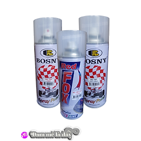Mua Sơn trong suốt ( trong bóng  trong mờ) bảo vệ lớp sơn cao cấp Bosny - Redfox - dung tích 400ml - Thái Lan