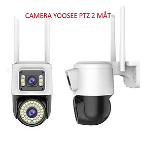 Camera IP Yoosee PTZ Ngoài Trời 2 Màn Hình 5MPX Xem Đêm Có Màu, Hỗ Trợ Đàm Thoại 2 Chiều Xoay 360 Độ - Hàng Chính Hãng