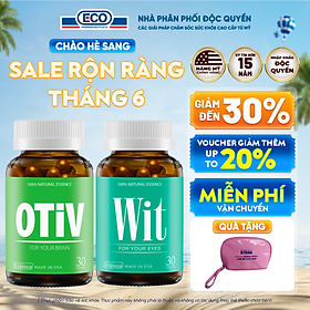 Combo Tăng Sức Khỏe Não Bộ Và Thị Lực Ecogreen Cho Học Sinh, Nhân Viên Văn Phòng (Dùng 1 Tháng)
