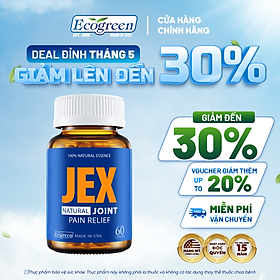 [Hộp 60v] Viên Uống Giảm Đau Xương Khớp JEX Ecogreen Tái Tạo Sụn Khớp