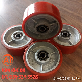 Mua Bánh Xe Pu 125 Chịu tải trọng lớn chuyên lắp xe đẩy hàng xe nâng
