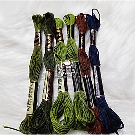 Mua Set chỉ thêu Airo Cherish tông Mùa Thu - Nâu / Xám Nguyên liệu thêu tay Embodery / Na na Handmade