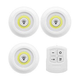 Bộ 3 bóng Đèn led Điều khiển từ xa, dán tường