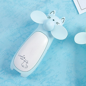 Mua Quạt Mini hình chú mèo kèm đèn Led - Sử Dụng Pin Sạc