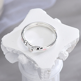 Nhẫn Bạc Nữ 925 chú heo con dễ thương