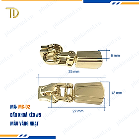 Đầu khóa kéo túi xách, đầu khóa kéo thay thế, đầu khóa kéo balo răng 5, Mạ điện độ bền 5-8 năm