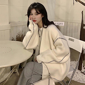 Áo khoác Cardigan len dáng rộng thời trang ulzzang