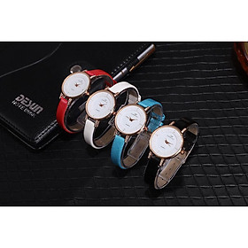 Đồng hồ thời trang nữ Jeams& Hazel dây da MS02 mặt mạ tĩnh điện cực bền V6630