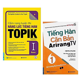 Download sách Combo Sách Luyện Thi Tiếng Hàn Hiệu Qủa: Cẩm Nang Luyện Thi Năng Lực Tiếng Hàn TOPIK I Basic + Tiếng Hàn Căn Bản Arirang TV (Tập 1)