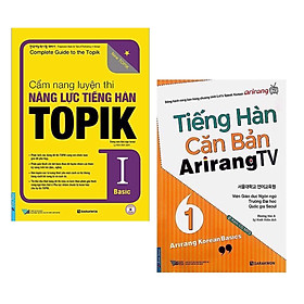 Hình ảnh sách Combo Sách Luyện Thi Tiếng Hàn Hiệu Qủa: Cẩm Nang Luyện Thi Năng Lực Tiếng Hàn TOPIK I Basic  + Tiếng Hàn Căn Bản Arirang TV (Tập 1)