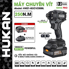 MÁY CHUYÊN VÍT 21V HM21-G2CV250BL HUKAN -HÀNG CHÍNH HÃNG
