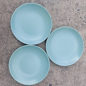 Mua Combo 03 Đĩa sứ tráng men xanh  đồ decor  trang trí nhà bếp  bộ bàn ăn siêu đẹp