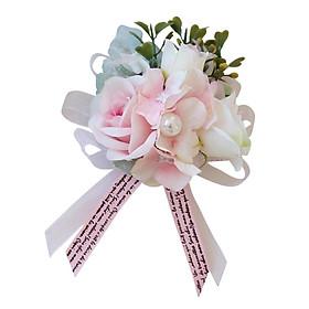 Romantic Silk Hand Flowers Wedding Bride Bridesmaid Wrist Corsage