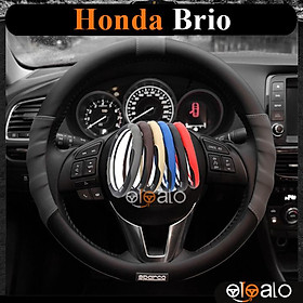 Bọc vô lăng da PU dành cho xe Honda Brio cao cấp SPAR - OTOALO
