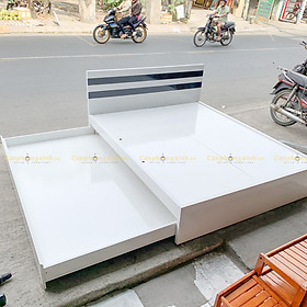 Mua  Freeship HCM  Giường ngủ kéo 2 tầng thông minh  gỗ MDF CPX-G33