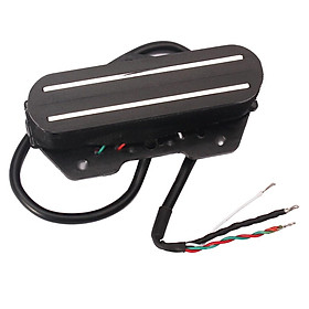 Wired Dual Rail Humbucker Pickup for  Electric Guitar Parts, Black