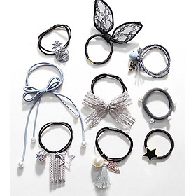 Phụ kiện tóc nữ set 9 cột tóc Hàn quốc BERI 044-045