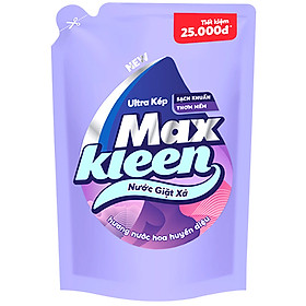 Túi Nước Giặt Xả Maxkleen Hương Nước Hoa Huyền Diệu 2.4kg