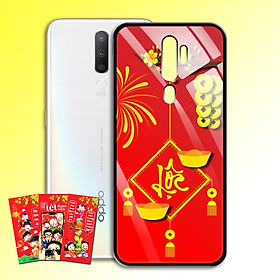 Ốp Lưng Kính Cường Lực cho điện thoại Oppo A5 2020 - 0382 7969 LOC02 - Tặng kèm bao lì xì Chúc Mừng Năm Mới - Hàng Chính Hãng