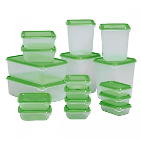 Mua Bộ 17 hộp KG017 đựng thực phẩm đa năng chất liệu nhựa cao cấp dễ tiện dụng  an toàn cho sức khỏe 17c- Hàng chính hãng