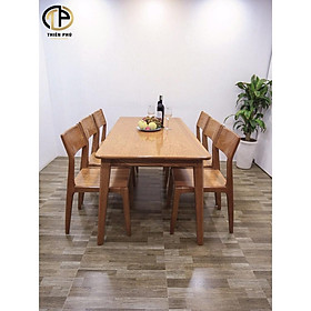 Mua Bộ Bàn Ăn Gỗ Sồi Phong Cách Bắc Âu BA68