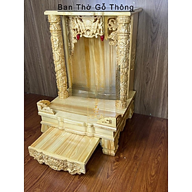 Mua Ban Thờ Thần Tài Gỗ Thông  bàn thờ ông địa gỗ