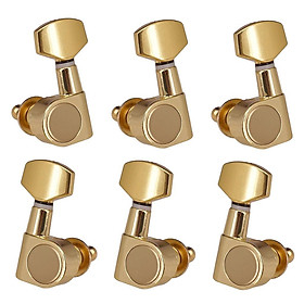 6Pack Electric Guitar 3R3L String Button Tuning Key Tuner Pegs Closed Knobs
