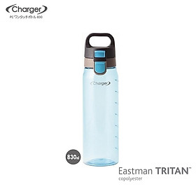 Bình nước Charger 830ml làm từ nhựa Tritan cao cấp không chứa BPA - hàng nội địa Nhật Bản