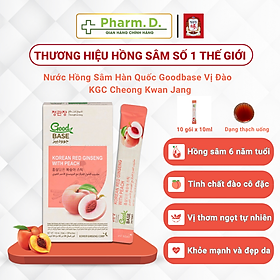 Nước Hồng Sâm Hàn Quốc Goodbase Vị Đào Hỗ Trợ Sức Khỏe KGC Cheong Kwan