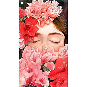 Mua Tranh Canvas Chủ đề Cô gái và Hoa