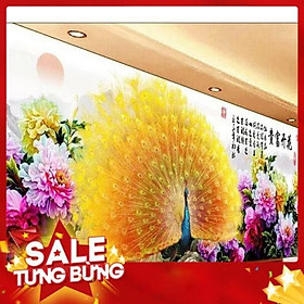 Mua Tranh thêu chữ thập chim công hn0728 150x58cm