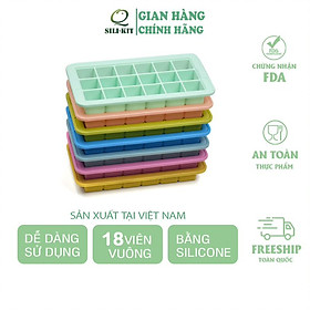 Mua Khay đá silicon 18 viên cao cấp Silikit siêu tiện lợi  chống dính đá  độ bền cao  dễ vệ sinh
