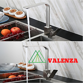 Mua (TẶNG DÂY CẤP NƯỚC) Vòi rửa chén bát nóng lạnh inox sus304 Valenza VD01 - hàng chính hãng