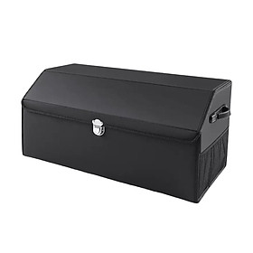 Multipurpose Collapsible Car Trunk Organizer with Lid for Sedan Cars
