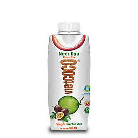 NƯỚC DỪA - CHANH DÂY ĐÓNG HỘP VIETCOCO - 330ML