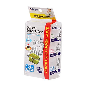 Bộ chia thức ăn Richell RC98108 150ml - 6 chiếc