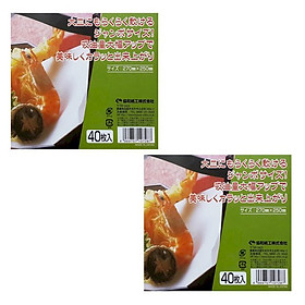 Mua Combo 2 set 40 giấy thấm dầu mỡ đồ chiên rán nội địa Nhật Bản