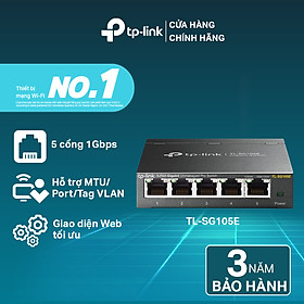 Bộ Chia Tín Hiệu Thông Minh TP-Link TL-SG105E Easy 5 Cổng Gigabit - Hàng Chính Hãng