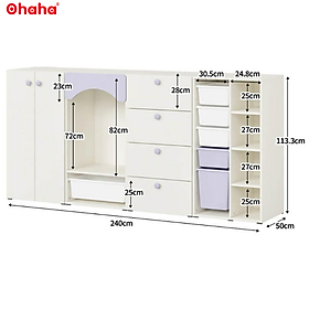 Mua Tủ Quần Áo Trẻ Em Hiện Đại Ohaha - TAK012